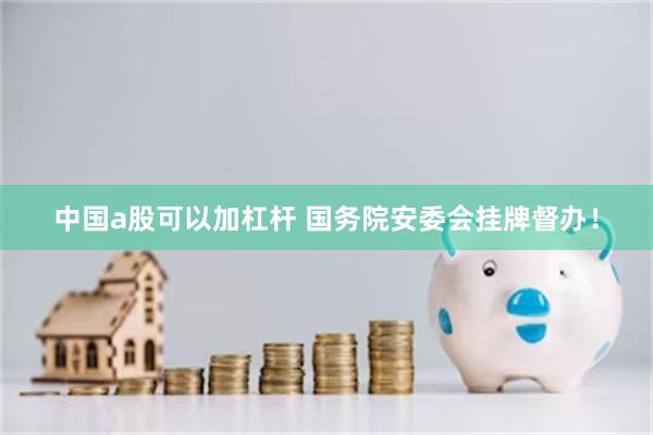 中国a股可以加杠杆 国务院安委会挂牌督办！
