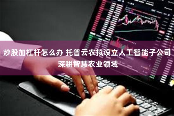 炒股加杠杆怎么办 托普云农拟设立人工智能子公司 深耕智慧农业领域